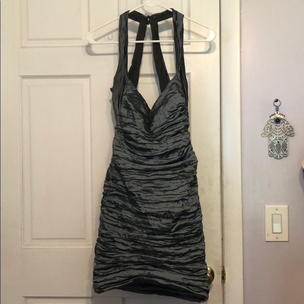 Nicole miller ruched mini dress